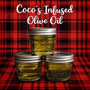 Coco's Infused Olive Oil in Glass Jars